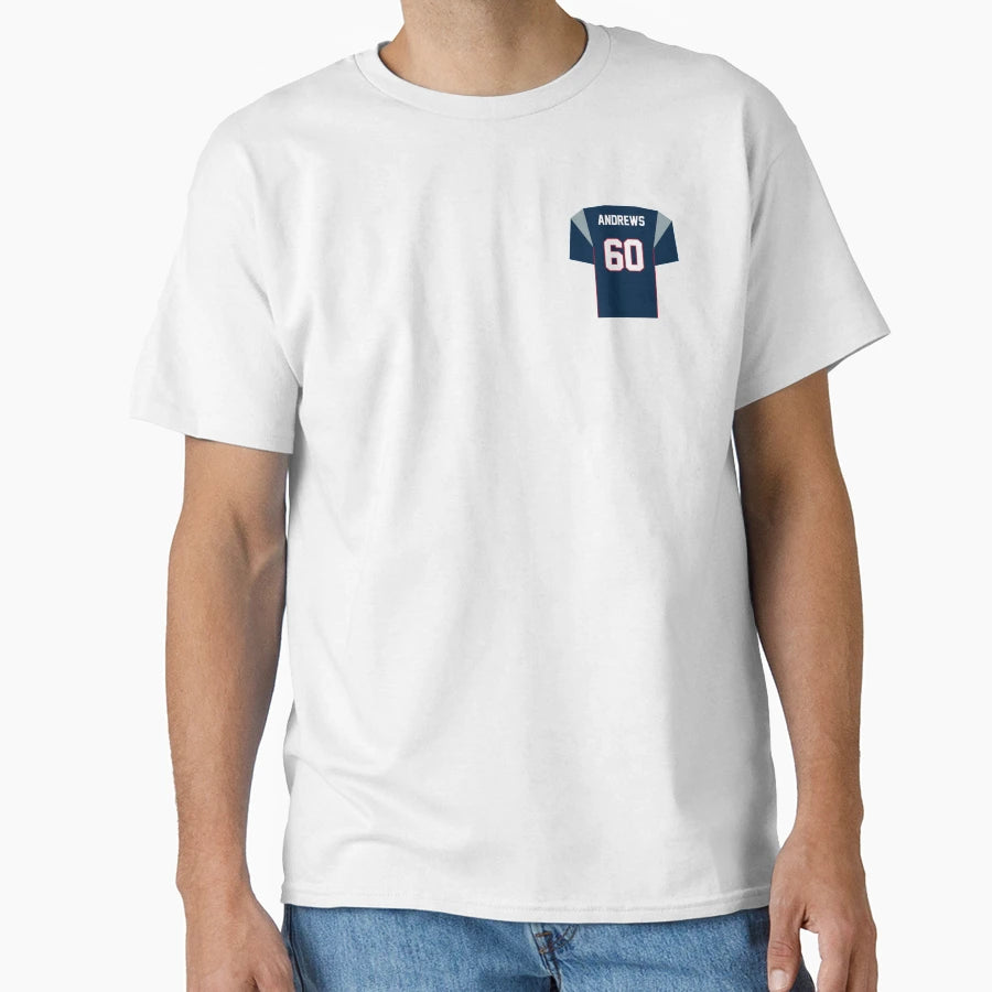 David Andrews Patriots Jersey T-Shirt - Custom Art Print Men Women - T-Shirt, Sweatshirt, Hoodie