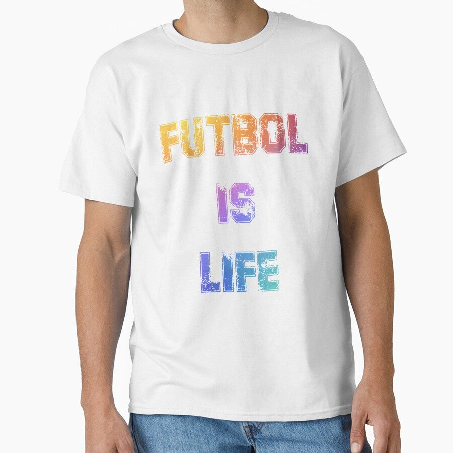 Futbol is life (2) by rosabelarjasmin - Adult & Kids T-Shirts, Sweatshirts & Hoodies apparel design preview 1