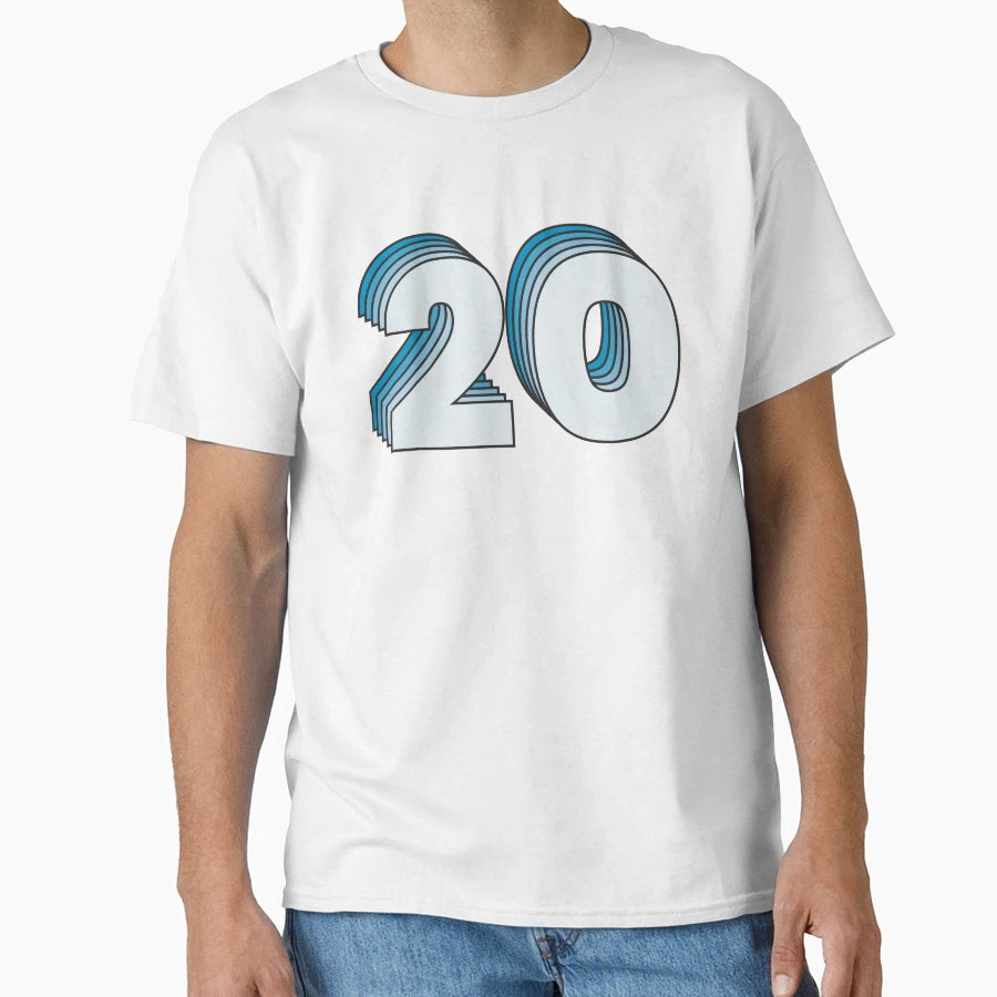 Layred 20 Number Typography T-Shirt - Novelty Apparel Unisex - T-Shirt, Sweatshirt, Hoodie