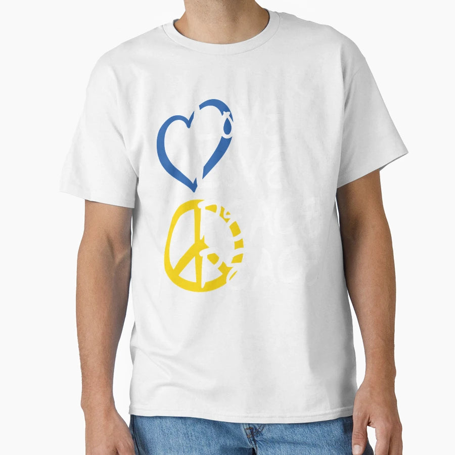 Love Love Peace Peace T-Shirt - Casual Everyday Wear for Adults - T-Shirt, Sweatshirt, Hoodie