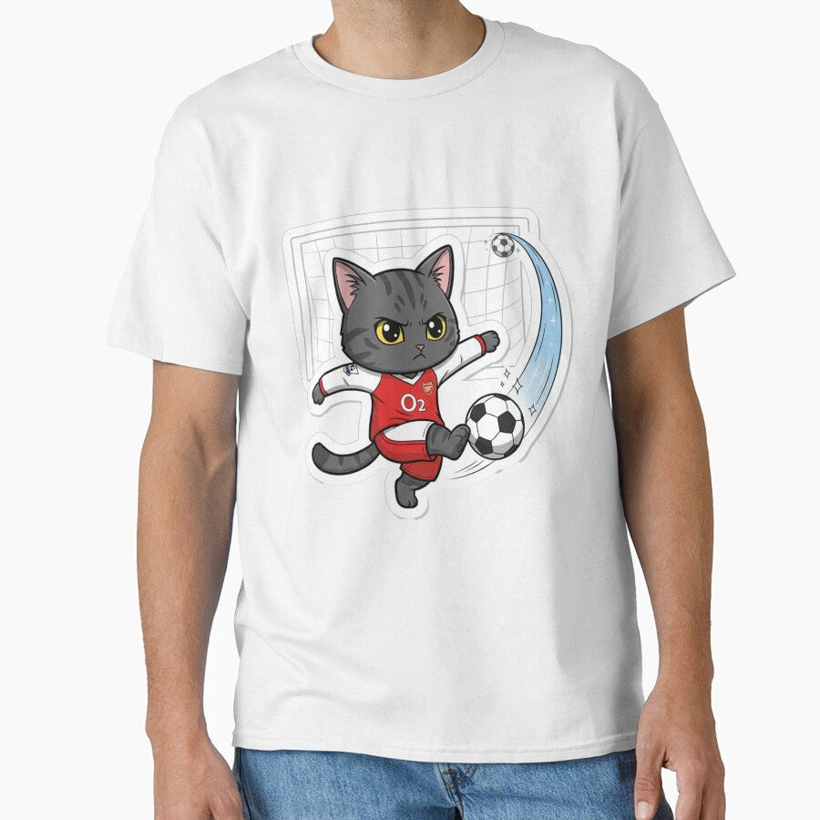 Thierry Henry Cat Arsenal Football Club by ArsyArt - Adult & Kids T-Shirts, Sweatshirts & Hoodies apparel design preview 1