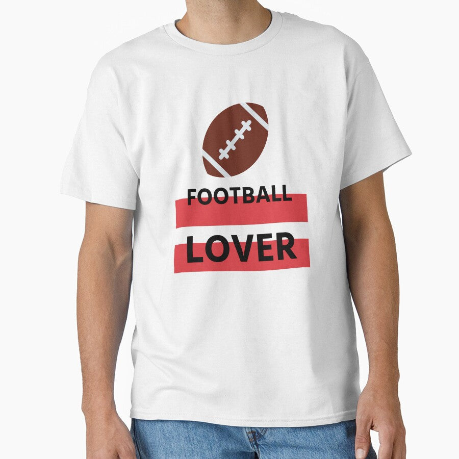 American football lover simple black by oxoxoxo - Adult & Kids T-Shirts, Sweatshirts & Hoodies apparel design preview 1
