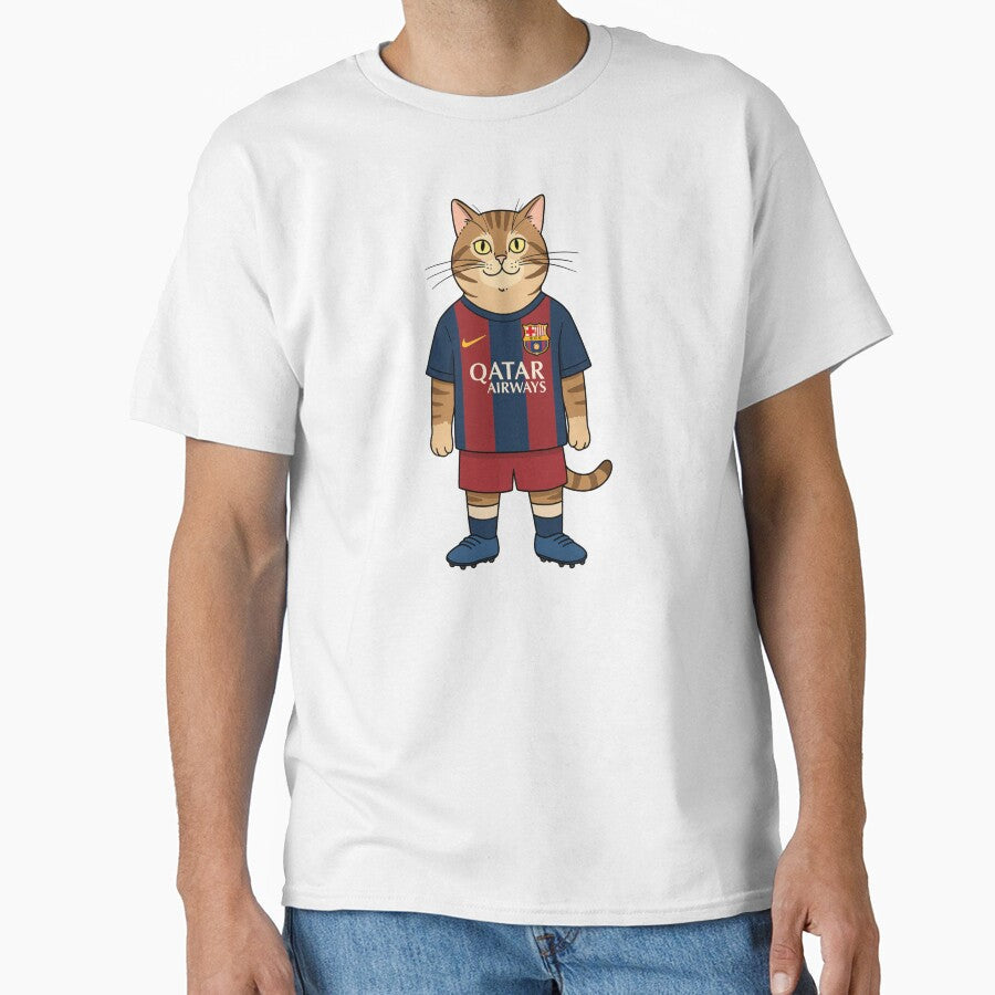 The Cat from Feline Passion for Football and Barça by - Adult & Kids T-Shirts, Sweatshirts & Hoodies apparel design preview 1
