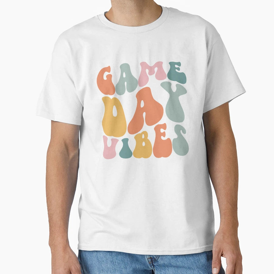 Game Day Groovy Vibes T-Shirt - Novelty Apparel for Adults - T-Shirt, Sweatshirt, Hoodie