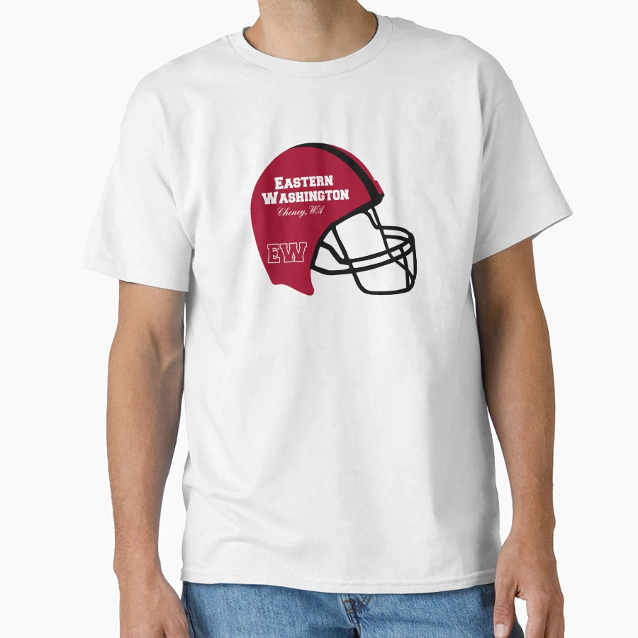 Cheney Washington Wa Football Helmet T-Shirt - Trendy Graphic Unisex - T-Shirt, Sweatshirt, Hoodie