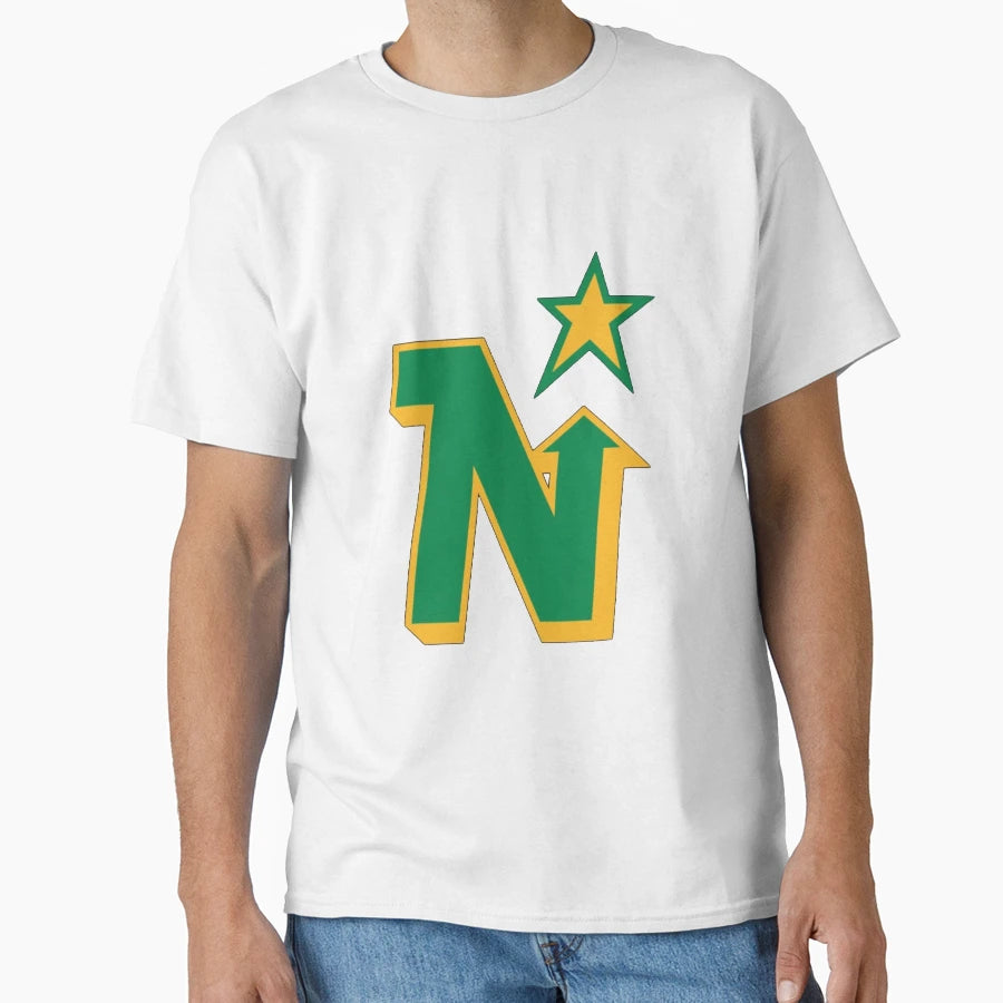 Minnesota North Stars Hockey Logo T-Shirt - Streetwear Style for Adults - T-Shirt, Sweatshirt, Hoodie