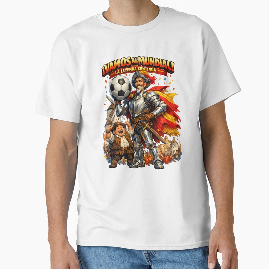 Spain World Cup 2026 Don Quixote Fan T-Shirt - Minimalist Print Men Women - T-Shirt, Sweatshirt, Hoodie