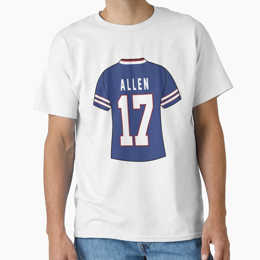 Allen Number 17 T-Shirt - Novelty Apparel for Adults - T-Shirt, Sweatshirt, Hoodie