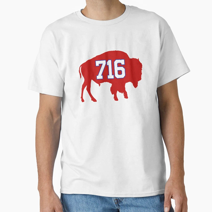Buffalo 716 Area Code And T-Shirt - Fun Novelty Design Men Women - T-Shirt, Sweatshirt, Hoodie