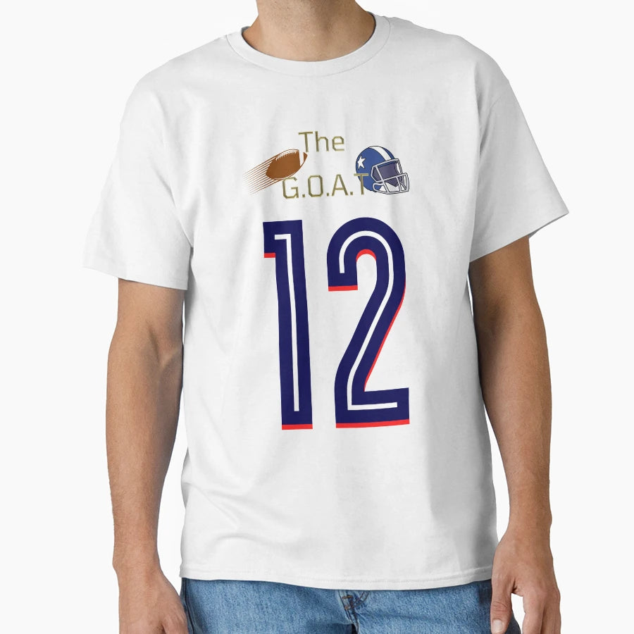 G O T Number 12 Football T-Shirt - Minimalist Print for Adults - T-Shirt, Sweatshirt, Hoodie
