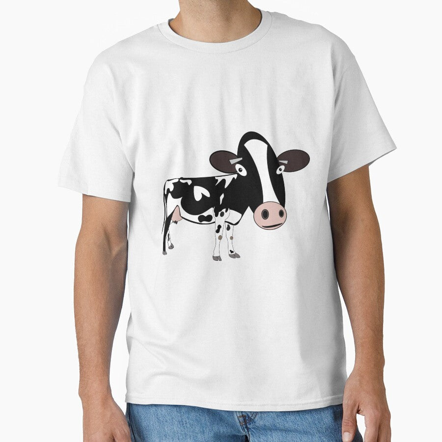 Cartoon smiley cow 02 by GeoffBeattie - Adult & Kids T-Shirts, Sweatshirts & Hoodies apparel design preview 1