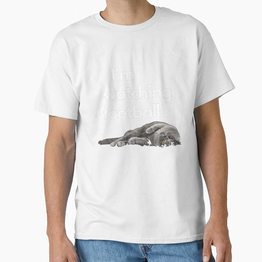 Cat watching football -i'm by Flirt-Teez - Adult & Kids T-Shirts, Sweatshirts & Hoodies apparel design preview 1