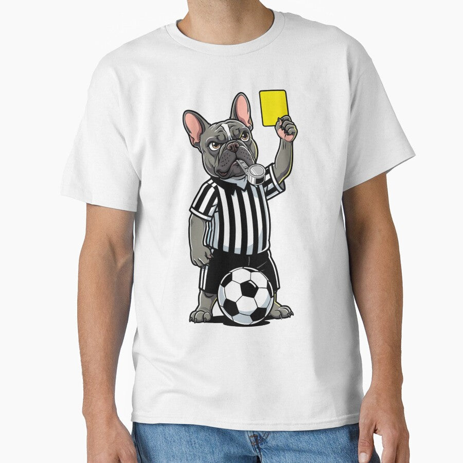 The Armchair Referee Funny French Bulldog Soccer - Adult & Kids T-Shirts, Sweatshirts & Hoodies apparel design preview 1