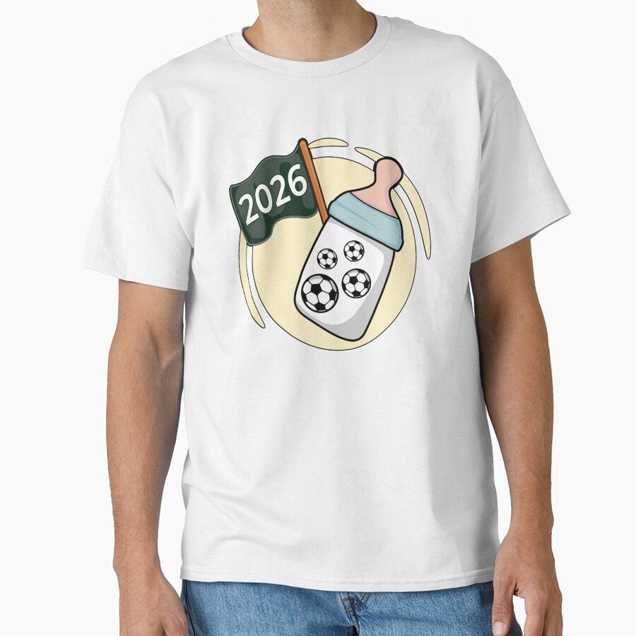 Baby 2026 FOOTBALL by minimalartstory - Adult & Kids T-Shirts, Sweatshirts & Hoodies apparel design preview 1