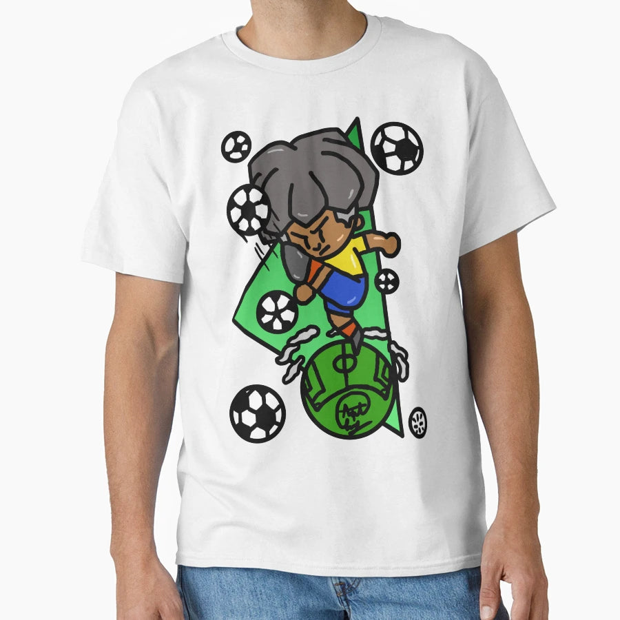 Cartoon Character Denson Football T-Shirt - Custom Art Print Unisex - T-Shirt, Sweatshirt, Hoodie