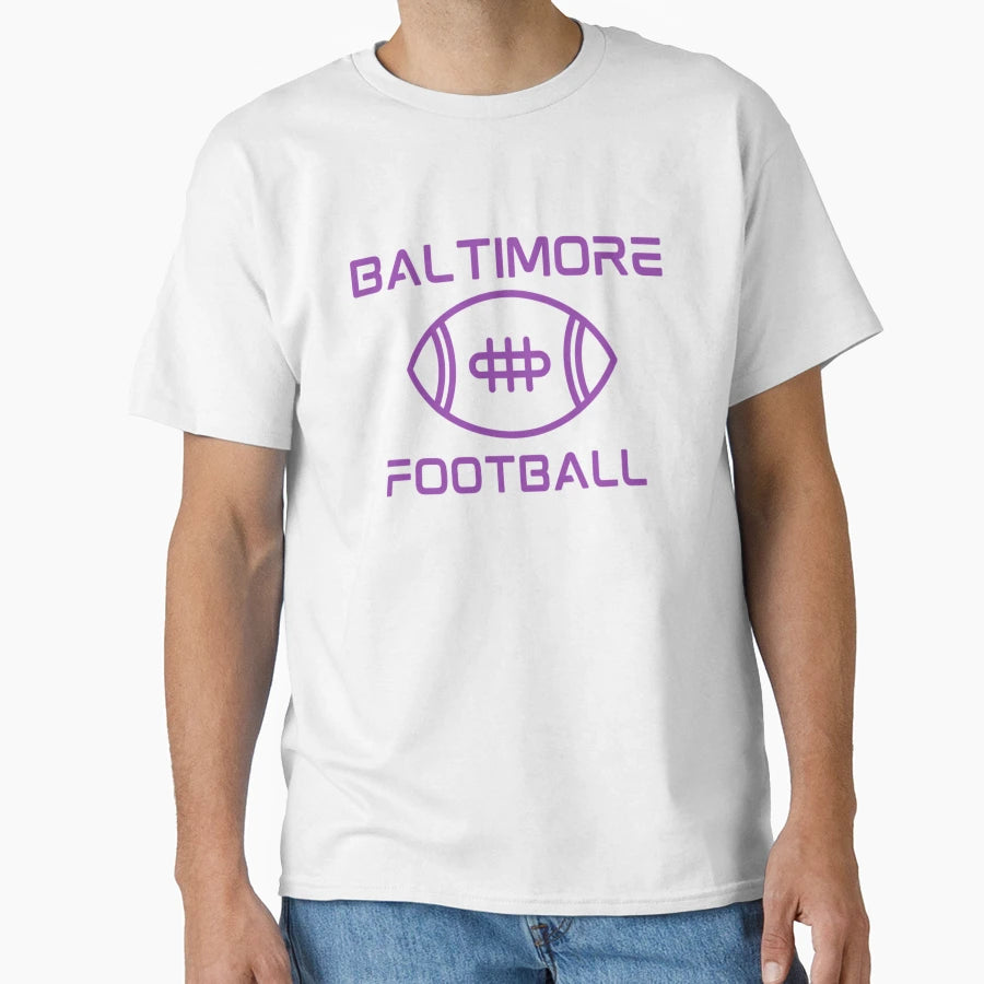 Baltimore Football 4 T-Shirt - Fun Novelty Design for Adults - T-Shirt, Sweatshirt, Hoodie