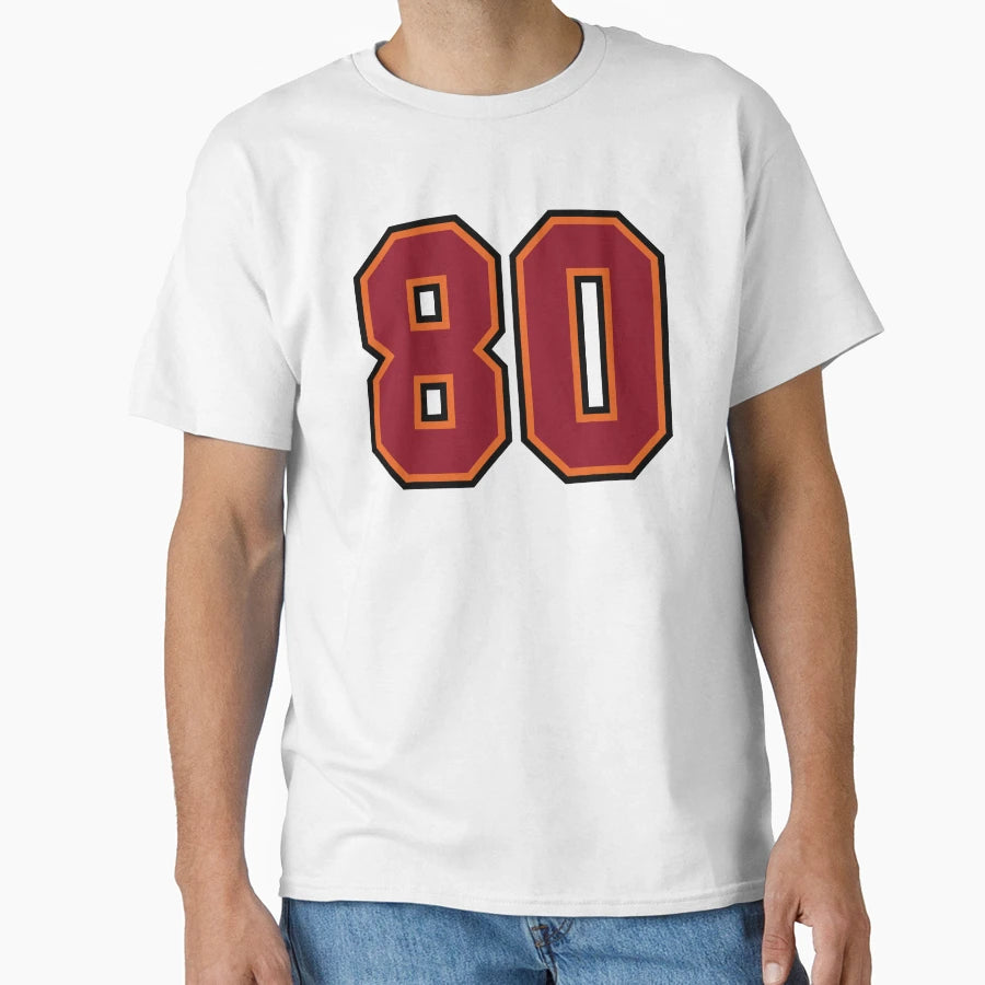 Number 80 Sports Tampa Eighty Jersey T-Shirt - Graphic Print Unisex - T-Shirt, Sweatshirt, Hoodie
