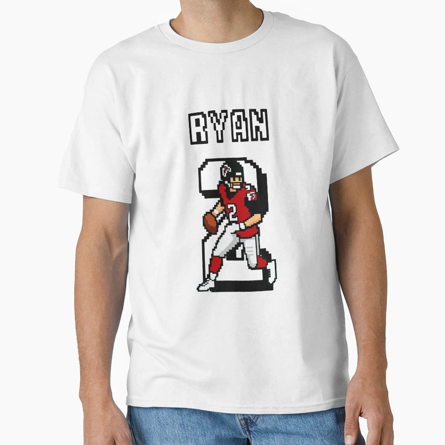 Matt Ryan 8 Bit Pixel Art Atlanta T-Shirt - Casual Everyday Wear Men Women - T-Shirt, Sweatshirt, Hoodie