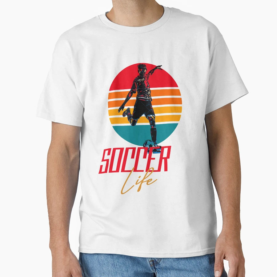 Soccer Life T-Shirt - Minimalist Print Unisex - T-Shirt, Sweatshirt, Hoodie
