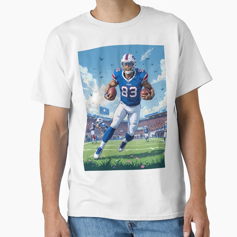 Player Buffalo Bills Displaying Pride T-Shirt - Trendy Graphic for Adults - T-Shirt, Sweatshirt, Hoodie
