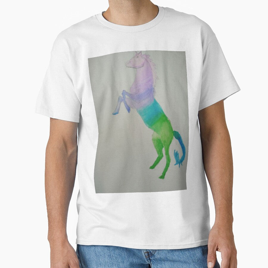 Rainbow horse by WildNature129 - Adult & Kids T-Shirts, Sweatshirts & Hoodies apparel design preview 1