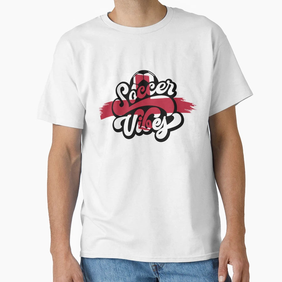 Soccer Vibes England T-Shirt - Graphic Print Men Women - T-Shirt, Sweatshirt, Hoodie