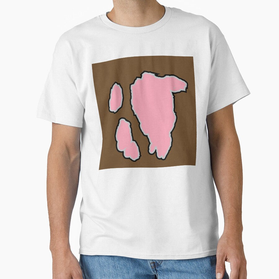 Big Pink Cow Pattern Brown Cowhide by Cow-Print-Stuff - Adult & Kids T-Shirts, Sweatshirts & Hoodies apparel design preview 1