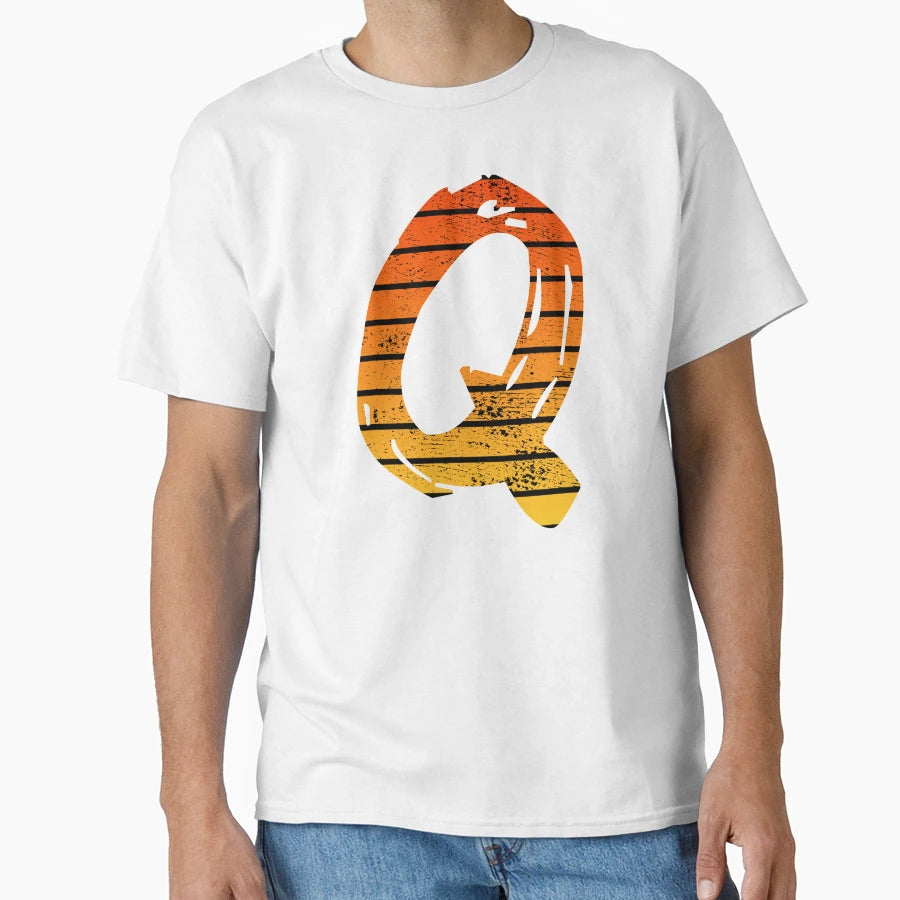 Letter Q Initials T-Shirt - Streetwear Style Men Women - T-Shirt, Sweatshirt, Hoodie