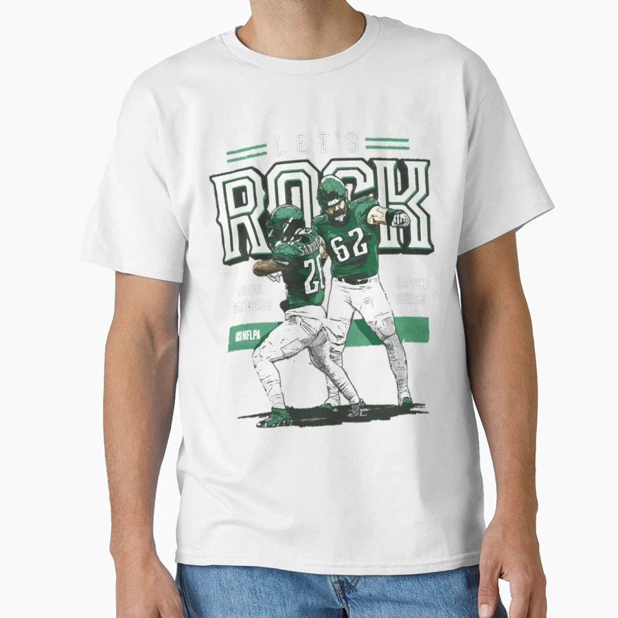 JK And Miles Sanders Lets Rock T-Shirt - Fun Novelty Design Men Women - T-Shirt, Sweatshirt, Hoodie