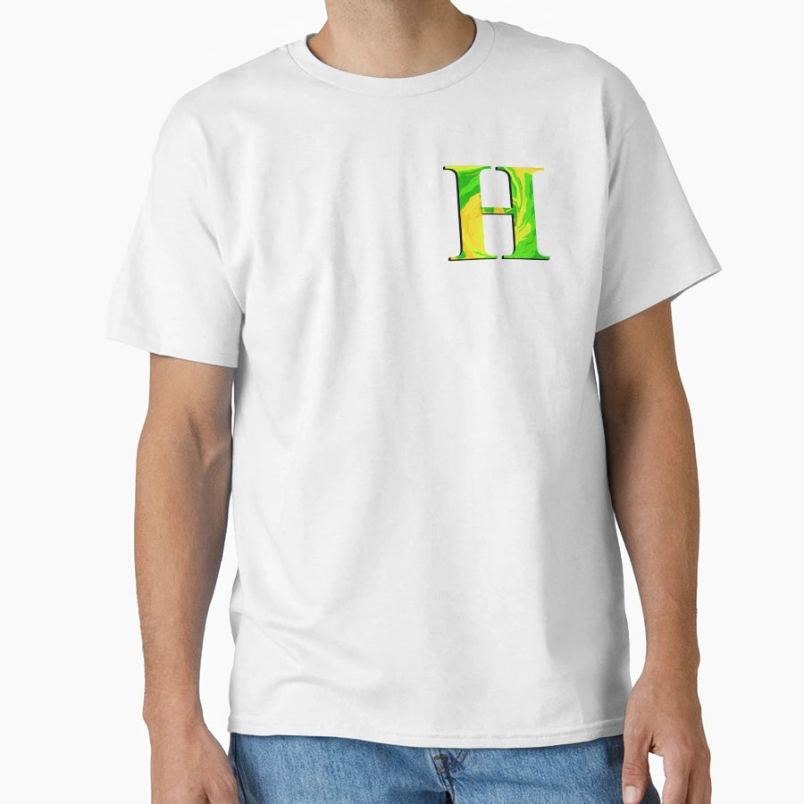 Tie Dye Letter H T-Shirt - Custom Art Print for Adults - T-Shirt, Sweatshirt, Hoodie