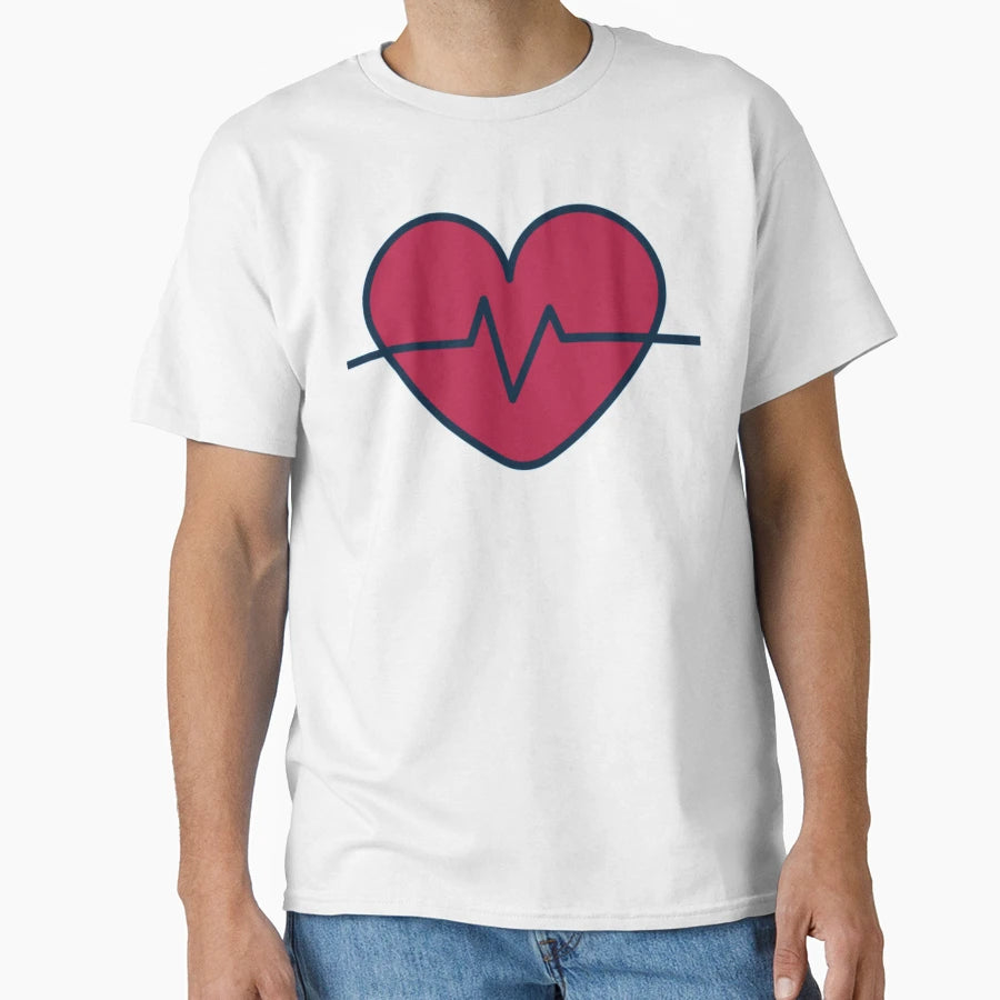 Pulse Heart T-Shirt - Novelty Apparel for Adults - T-Shirt, Sweatshirt, Hoodie