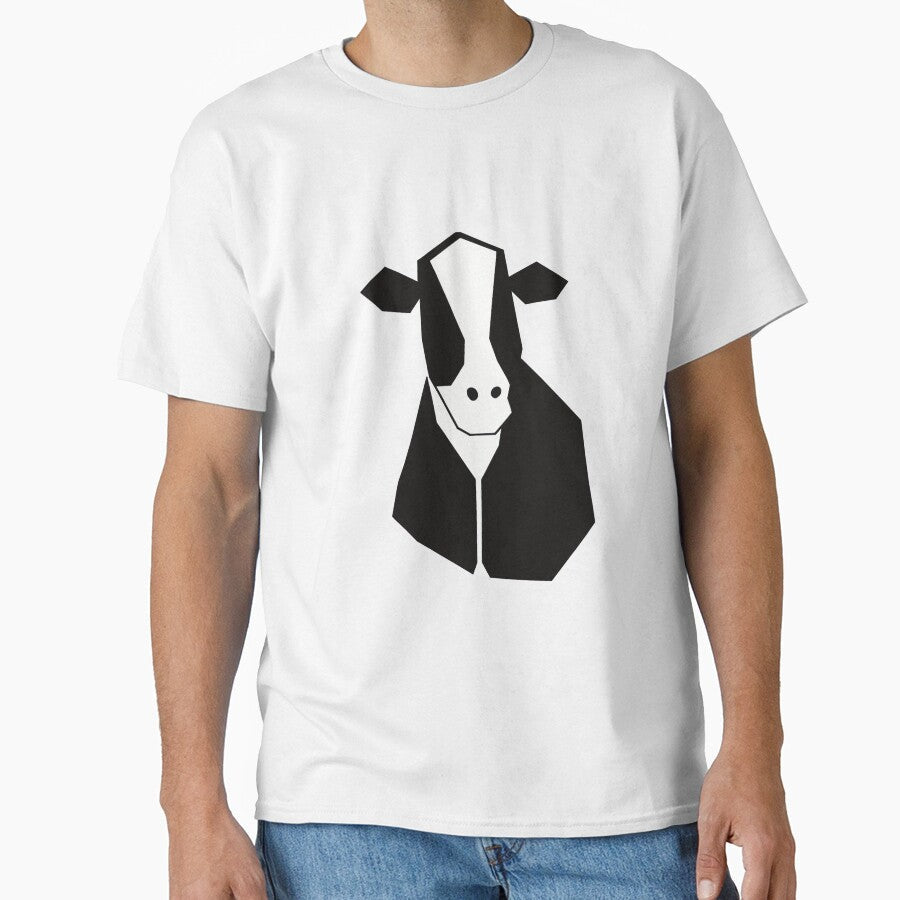 Geometric Cow by BeefHamPoultry - Adult & Kids T-Shirts, Sweatshirts & Hoodies apparel design preview 1