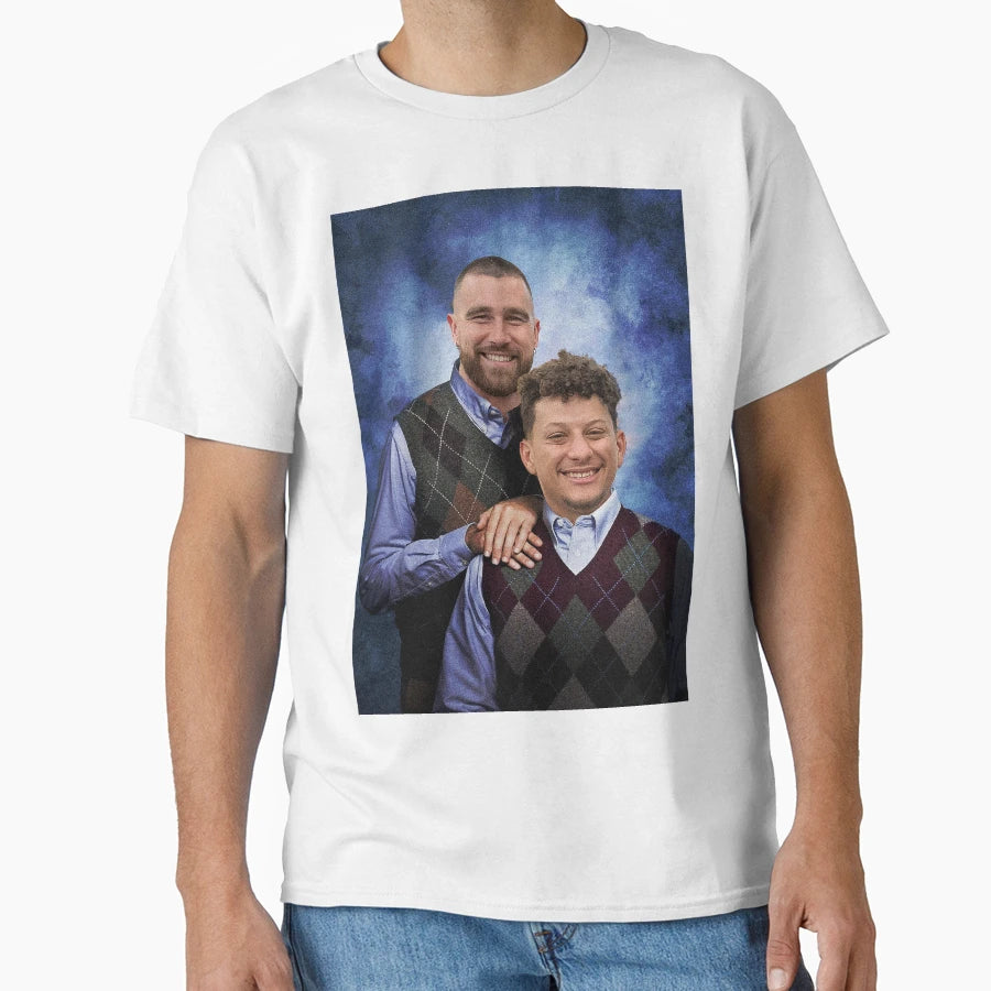 Kelce And Mahomes Stepbrothers T-Shirt - Fun Novelty Design Unisex - T-Shirt, Sweatshirt, Hoodie