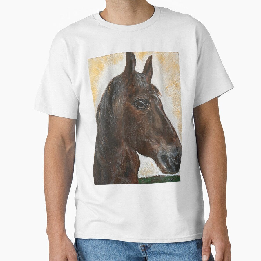 Majestic Horse Portrait by MELODY1965 - Adult & Kids T-Shirts, Sweatshirts & Hoodies apparel design preview 1