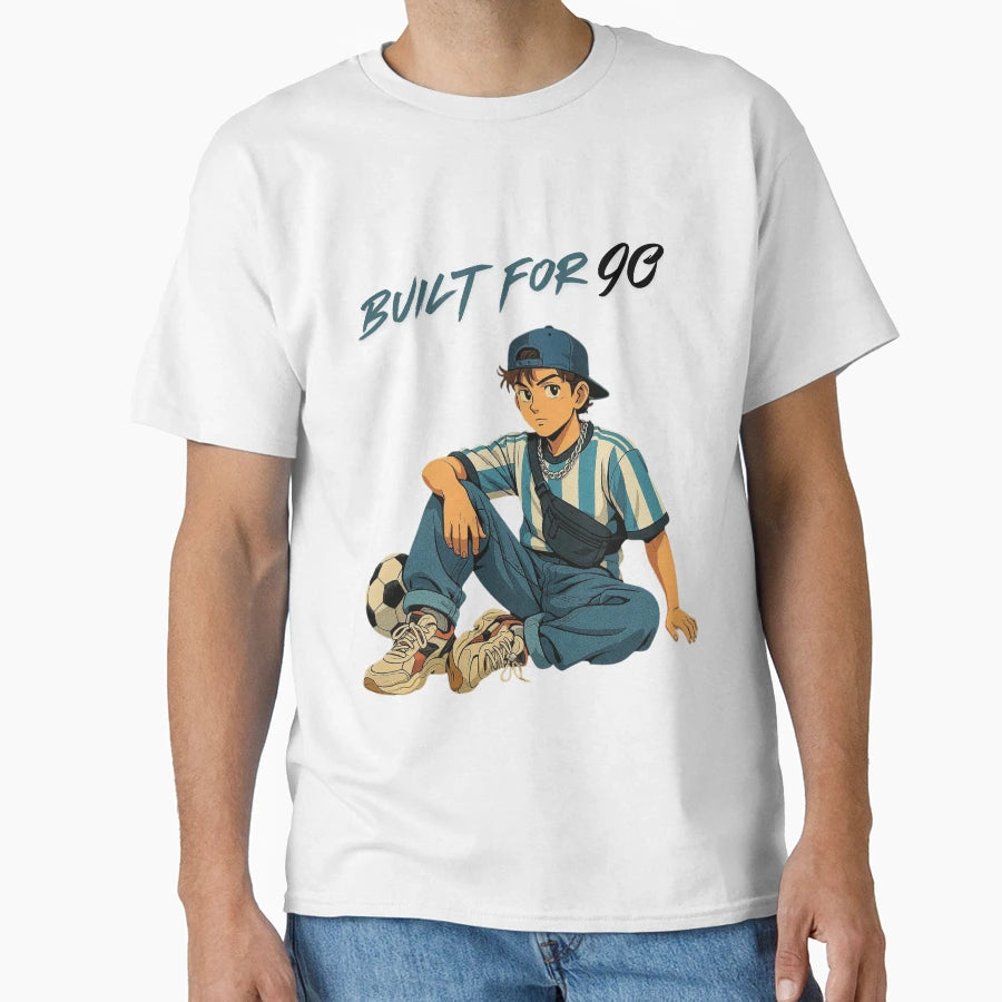 90S Soccer Anime Streetwear Urban Football T-Shirt - Graphic Print Unisex - T-Shirt, Sweatshirt, Hoodie