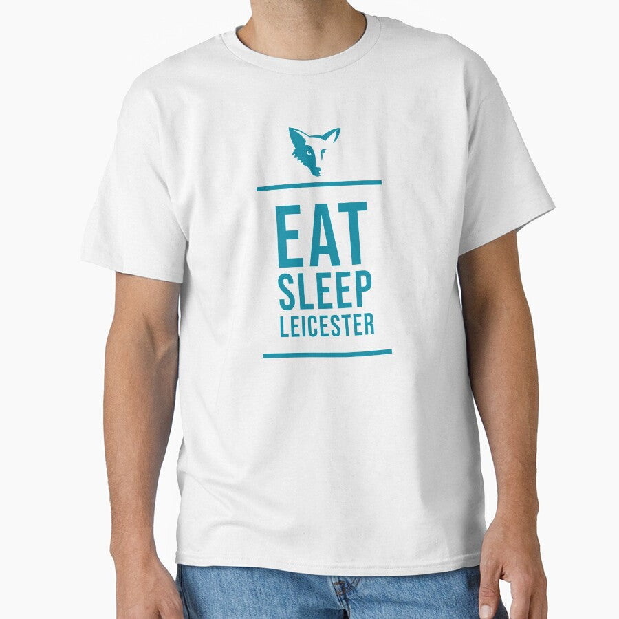 Eat Sleep Leicester by Jamiecsmith1986 - Adult & Kids T-Shirts, Sweatshirts & Hoodies apparel design preview 1