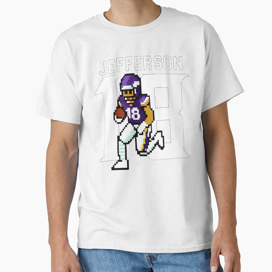 JJ 18 Pixel Griddy Tribute T-Shirt - Custom Art Print Unisex - T-Shirt, Sweatshirt, Hoodie