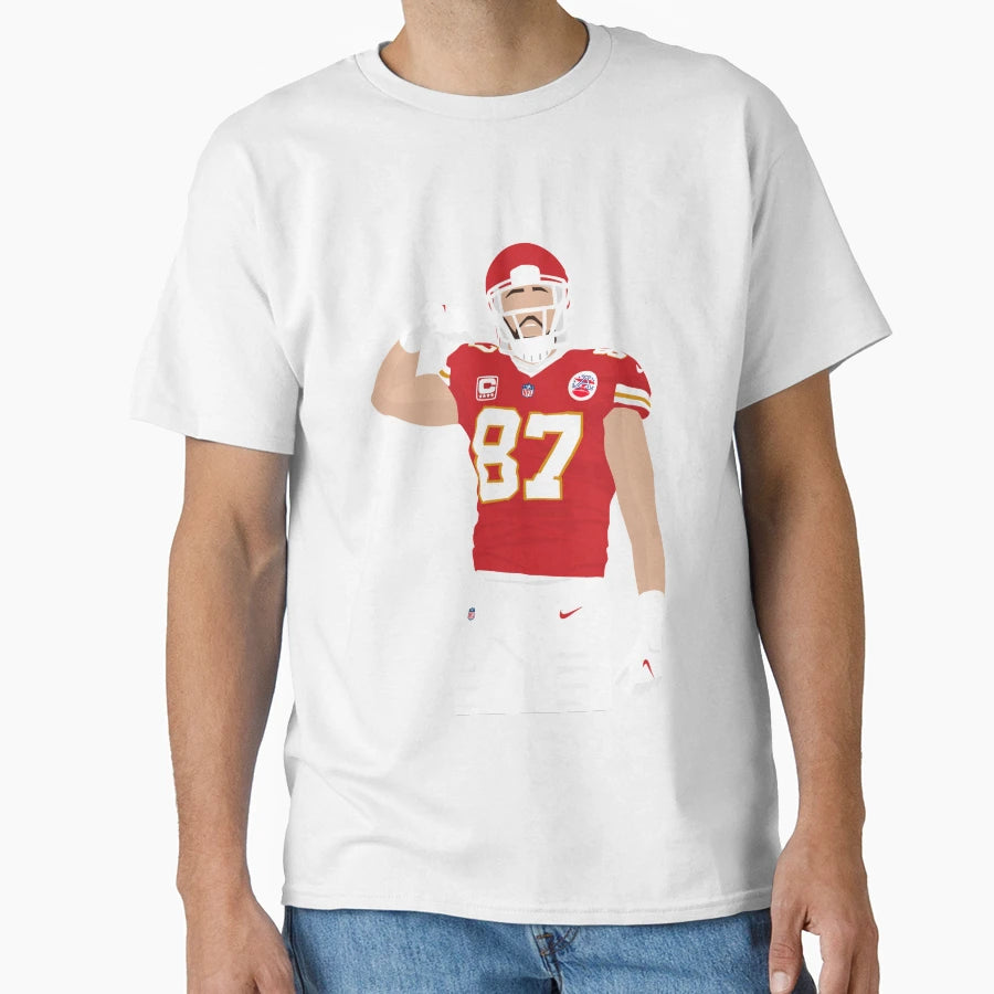 TK Football Illustration T-Shirt - Fun Novelty Design for Adults - T-Shirt, Sweatshirt, Hoodie