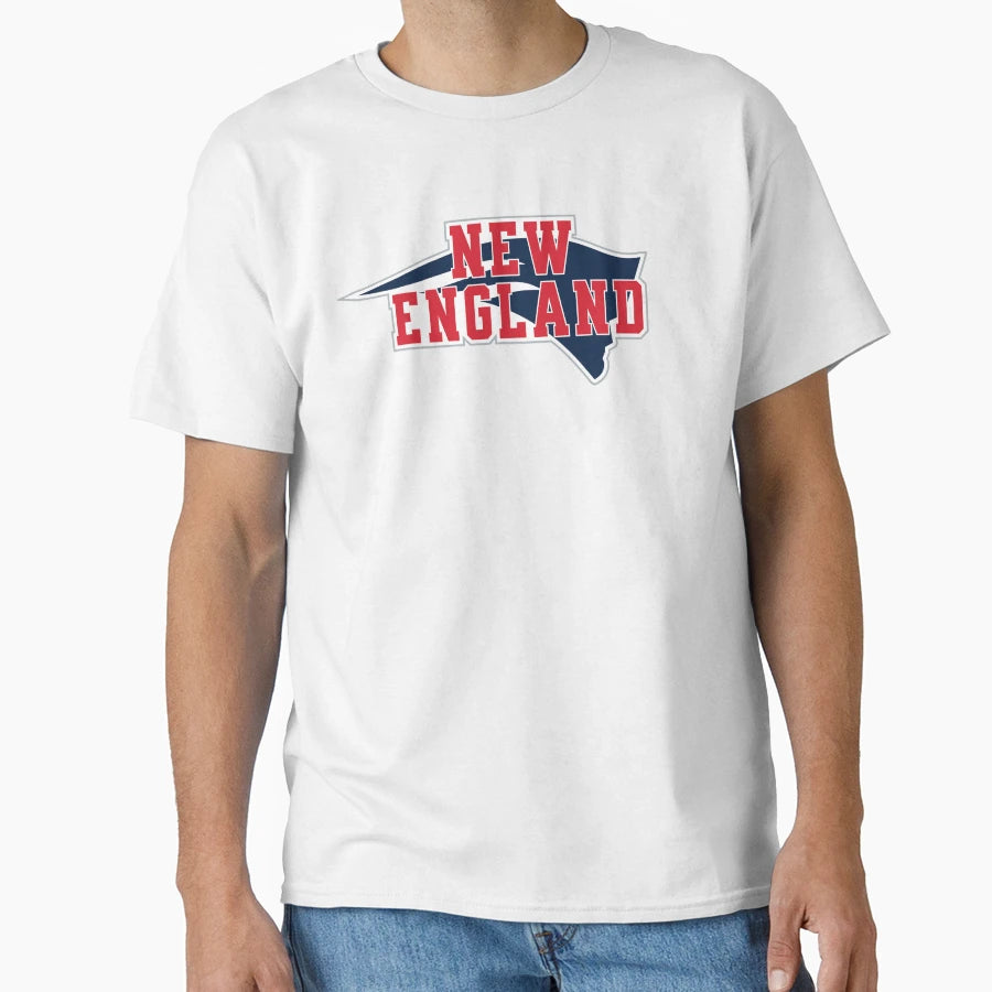 New England Football T-Shirt - Minimalist Print Men Women - T-Shirt, Sweatshirt, Hoodie