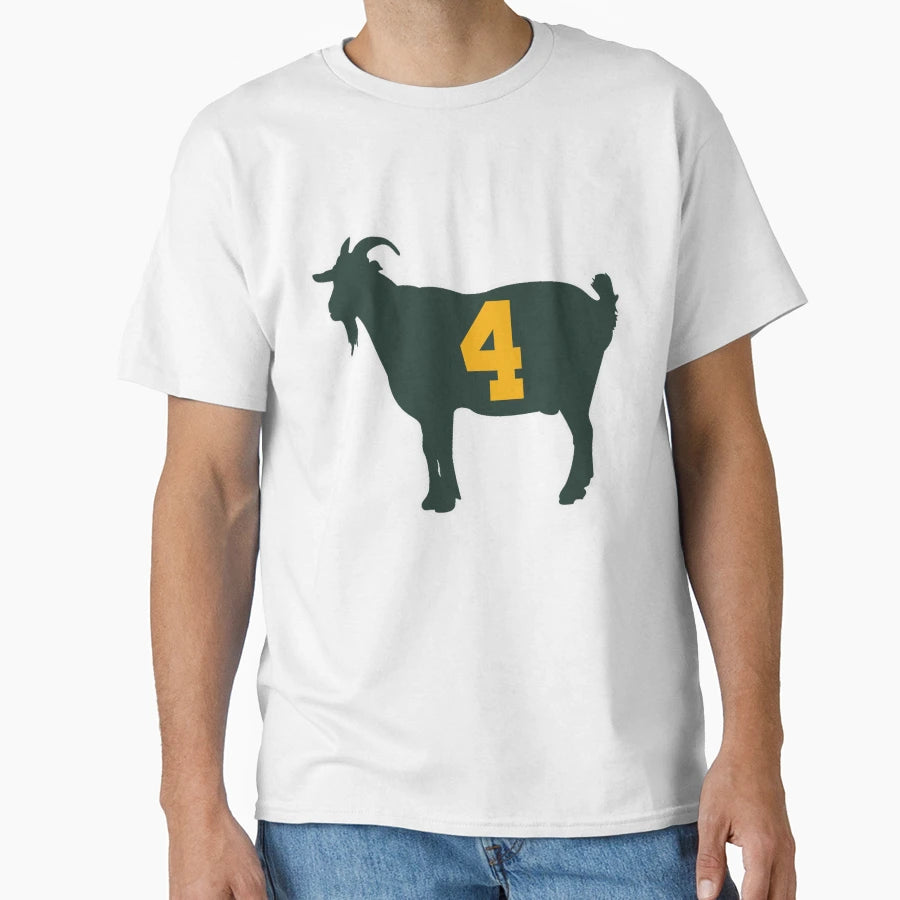 Goat Brett Favre T-Shirt - Fun Novelty Design Unisex - T-Shirt, Sweatshirt, Hoodie