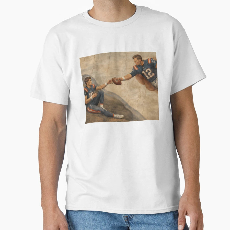 Creation TB And Drake Maye T-Shirt - Custom Art Print Unisex - T-Shirt, Sweatshirt, Hoodie