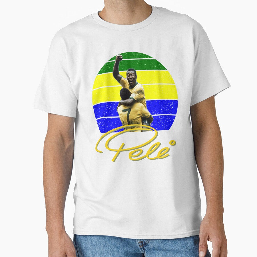 Pele Edson Arantes do Nascimento Sunset Signature by - Adult & Kids T-Shirts, Sweatshirts & Hoodies apparel design preview 1