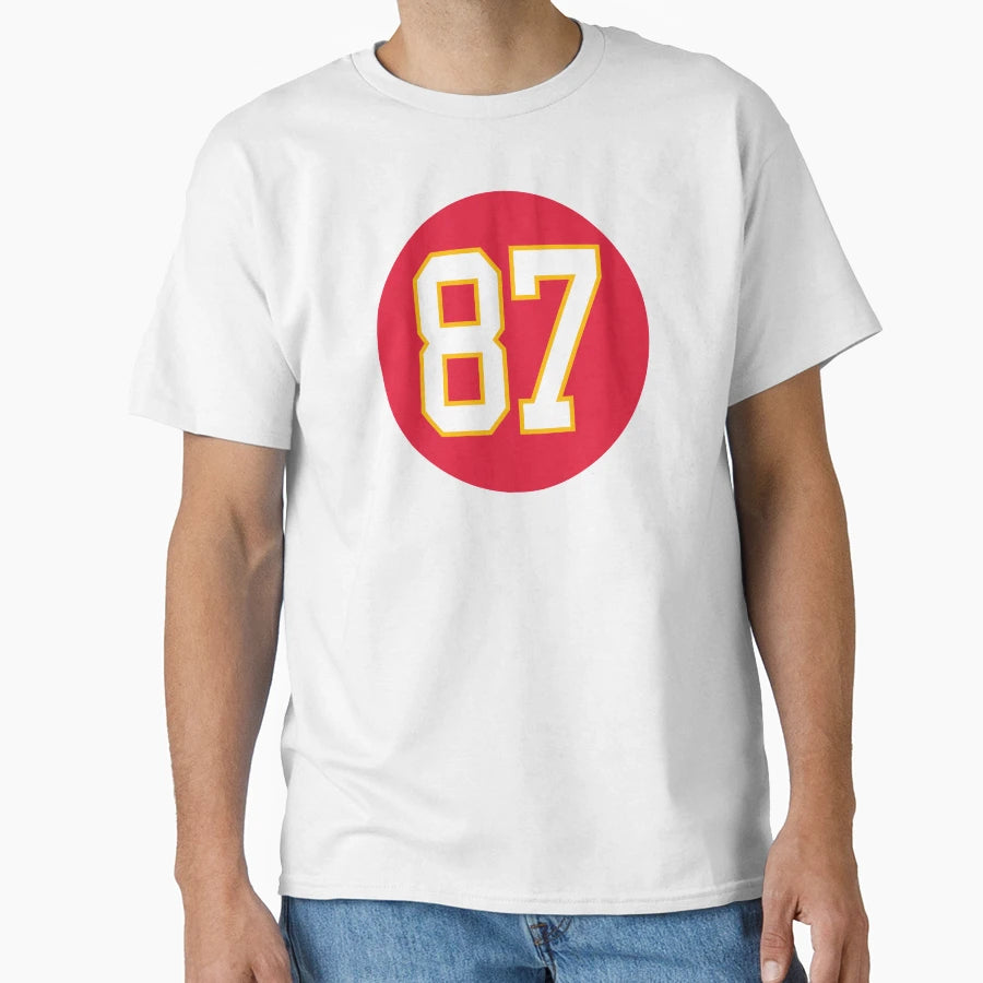 TK Number 87 Jersey Kansas City Chiefs T-Shirt - Fun Novelty Design Unisex - T-Shirt, Sweatshirt, Hoodie
