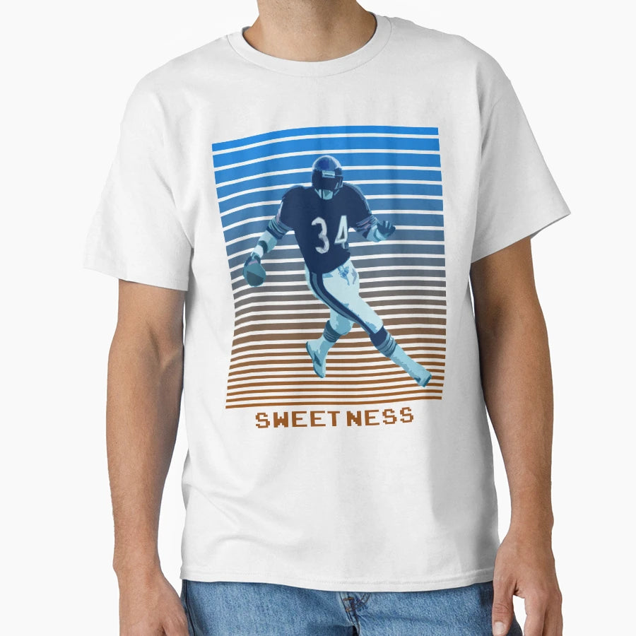 Walter Payton Sweetness T-Shirt - Custom Art Print Unisex - T-Shirt, Sweatshirt, Hoodie