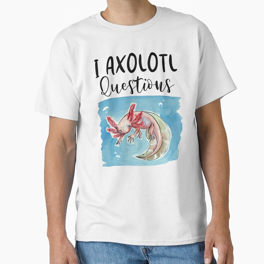 I Axolotl Questions by SunsetGloww - Adult & Kids T-Shirts, Sweatshirts & Hoodies apparel design preview 1