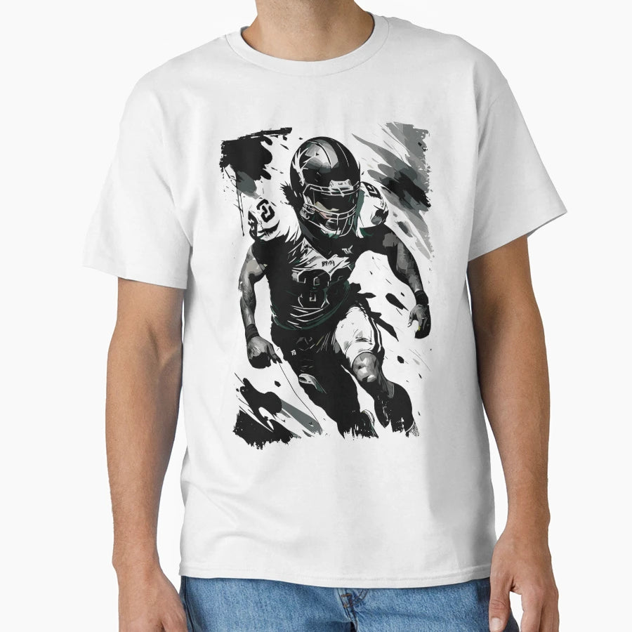 Nfl Football Player Portrait Abstract T-Shirt - Unique Graphic Unisex - T-Shirt, Sweatshirt, Hoodie