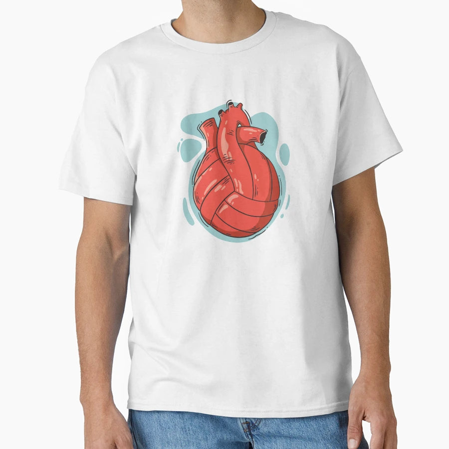 Volleyball Heart T-Shirt - Streetwear Style for Adults - T-Shirt, Sweatshirt, Hoodie