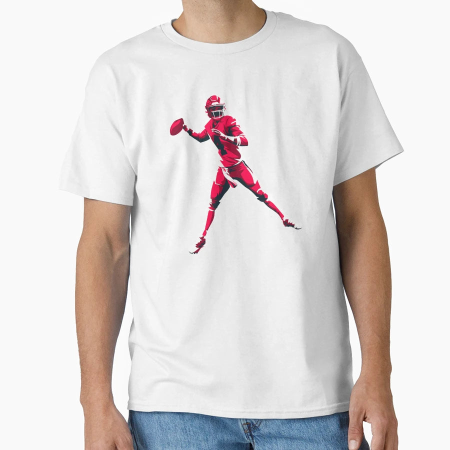 American Football Quarterback Pass T-Shirt - Trendy Graphic Men Women - T-Shirt, Sweatshirt, Hoodie