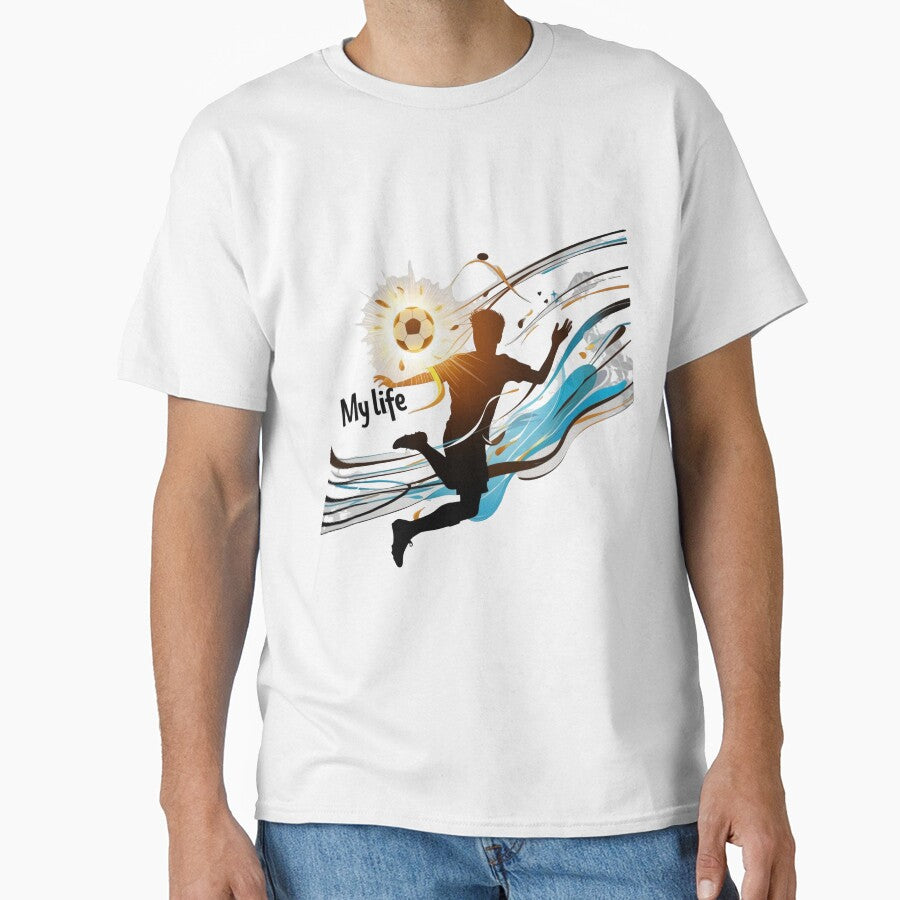 Football/Soccer Passion My Life by PMTaurus - Adult & Kids T-Shirts, Sweatshirts & Hoodies apparel design preview 1
