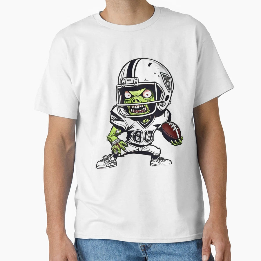 Zom B Touchdown Zombie American T-Shirt - Aesthetic Graphic for Adults - T-Shirt, Sweatshirt, Hoodie